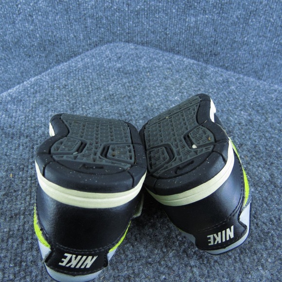 Nike Boys Sneaker Shoes Black Leather Hook &‎ Loop Size T 6 Medium - Picture 9 of 9